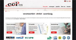 Desktop Screenshot of cci-europe.de