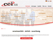 Tablet Screenshot of cci-europe.de